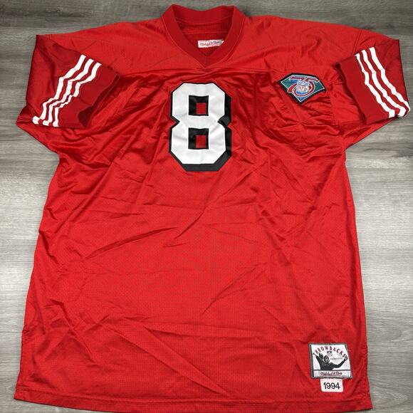 Steve Young 49ers Mitchell & Ness 75th Anniversary Throwbacks 1994 Jersey Sz 60 - Picture 2 of 16